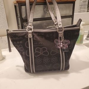 Coach butterfly tote